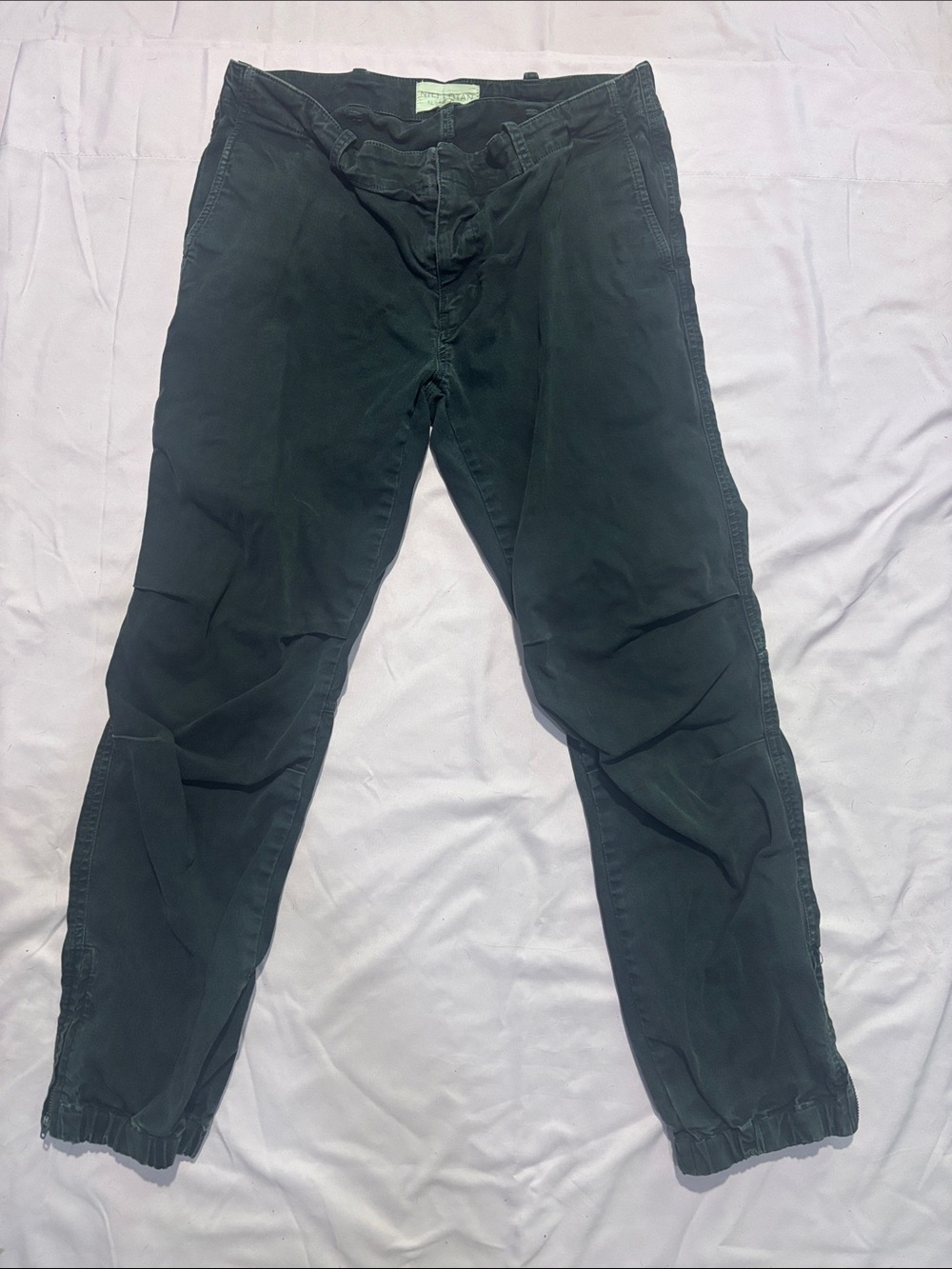 Nili Lotan Men's Black Elastic Hem Joggers